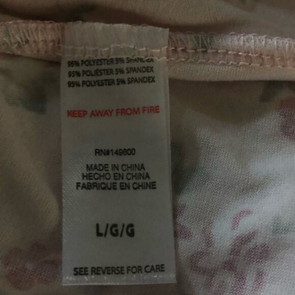 Flora Nikrooz Pink Floral Print Tank Top and Shorts 2 Piece Pajama Set NEW - Picture 8 of 8